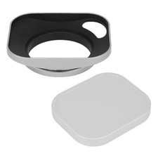 Haoge LH-S46P 46mm Square Metal Screw-in Lens Hood for Leica Rangefinder Camera