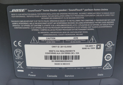 Bose Soundtouch Home Theater Speaker Funk Aktiv-Subwoofer Cinemate Bass 120 520 - Bild 8 von 12