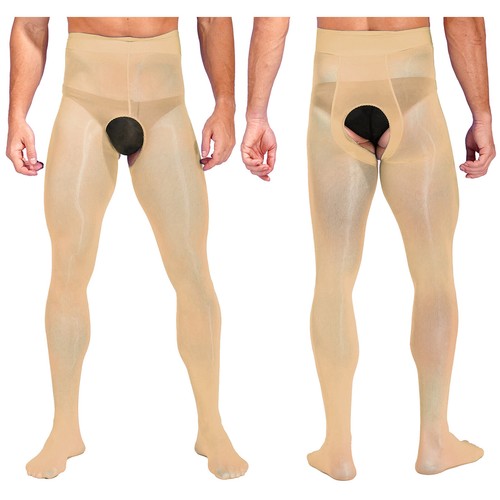 DE iEFiEL Herren Unterwäsche Glänzend Strumpfhose Transparent Feinstrumpfhose - Bild 14 von 81