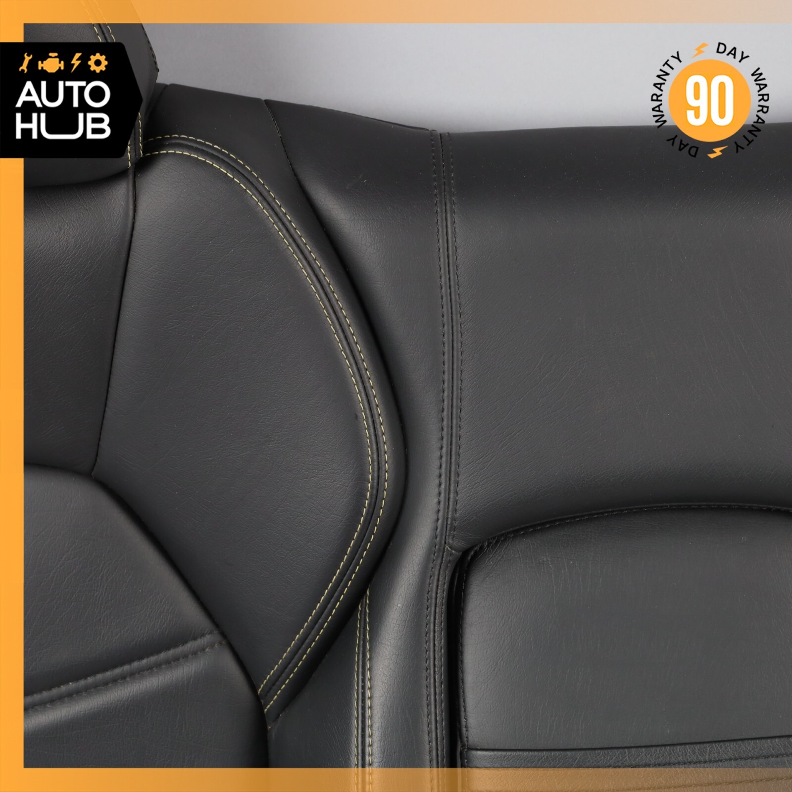 13-18 Maserati GranTurismo S M145 Rear Upper Top Seat Cushion Black OEM
