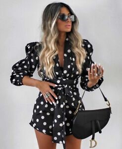 zara jumpsuit polka dot