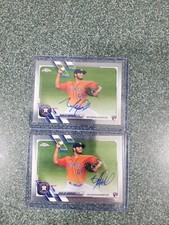 Lot of (2) 2021 Topps Chrome Nivaldo Rodriguez RC AUTO Astros 2 cards 
