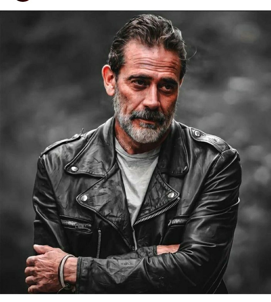 The Walking Dead Negan Jeffrey Dean Morgan Black Leather Jacket