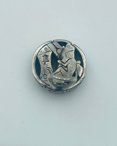 John Hardy Sterling Silver Bamboo Round Earrings - Picture 6 of 7