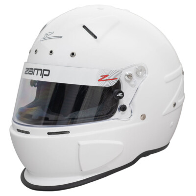 Zamp RZ70E Vollvisier Helm HANS kompatibel Snell 2020 Freigabe ORCi Karting Weiß