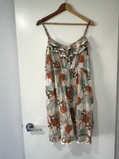 Zimmermann Ruffle Mixed Print Silk Cotton Mini Summer Dress Size 1 Approx