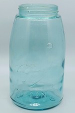 Vintage Blue Ball Mason Quart Fruit Jar Circa 1910-1923