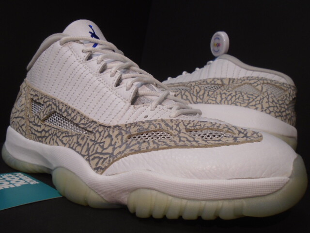 Air Jordan 11 Retro Low 27cm 2003年　未使用 2003 NIKE AIR JORDAN XI 11 RETRO LOW IE WHITE CEMENT GREY COBALT