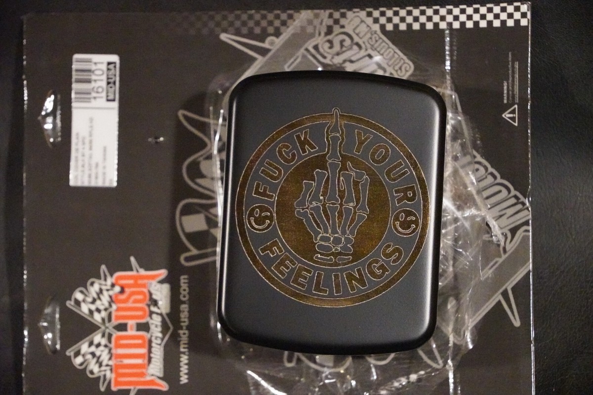 帽子 trouble No more FYF Feelings Black Ignition Coil Pack Cover - 84-99 Harley Softail
