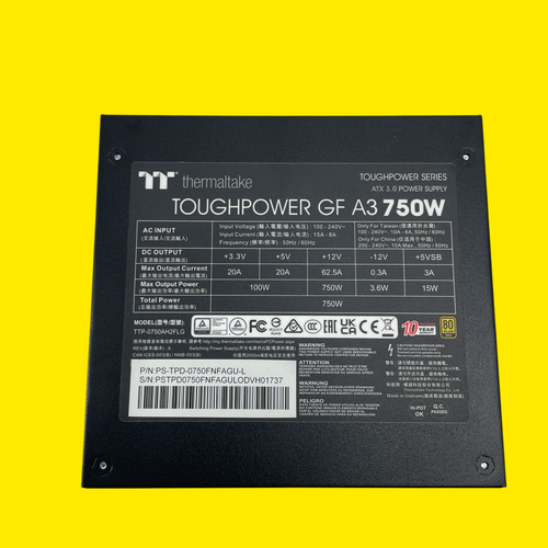 Alimentation électrique AS/IS Thermaltake Toughpower Gf A3 750 W #9133 - Photo 5/7