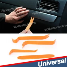 4Pcs Car Stereo Door Clip Trim Dash Panel Install Removal Pry Tool Plastic Kit