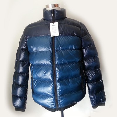 dkny blue leather jacket