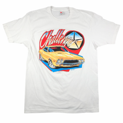 Vintage Dodge Challenger T Shirt Mens Size Medium 80s 90s Muscle