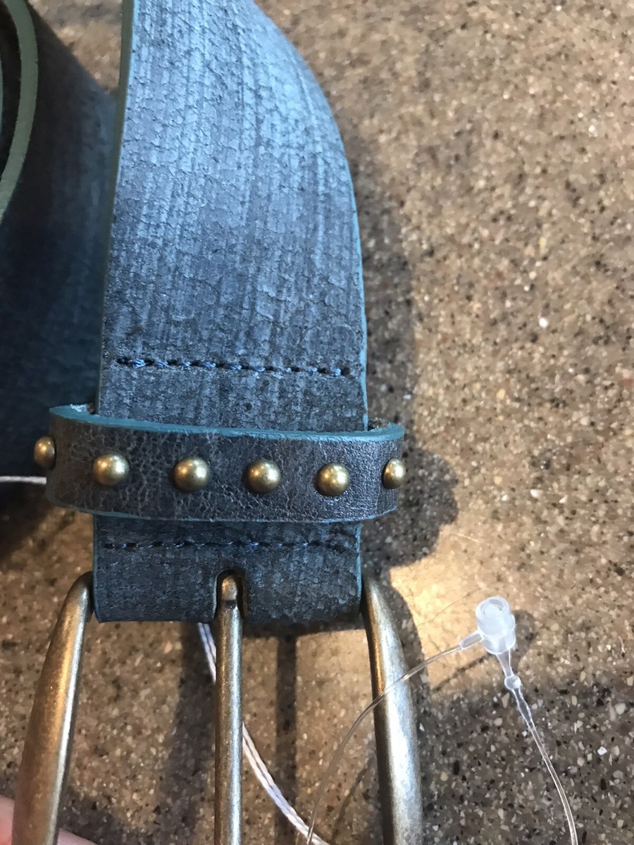 Nwt Martina Mori Ladies Studded Fashion Belt Blue Green 