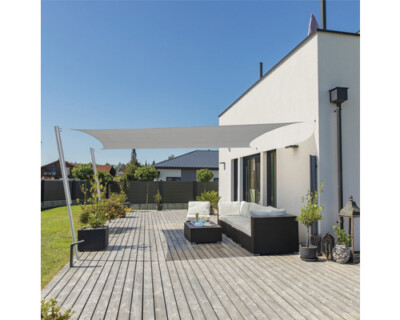 Windhager CAPRI Rechtecksonnensegel 4,0 x 5,0 m, HDPE 225 g/m² wind- und wasserd