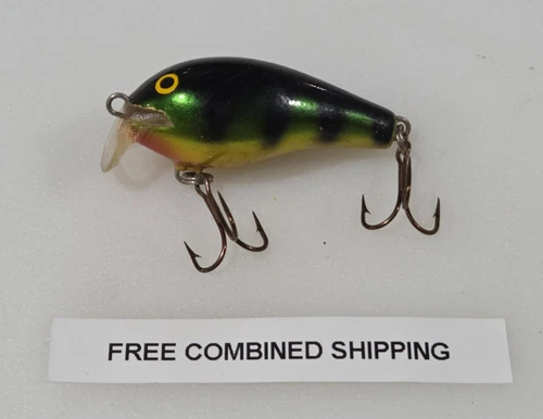 Rare Vintage Rapala Shallow Fat Rap #5 Crankbait Perch VG Condition SFR-5 P