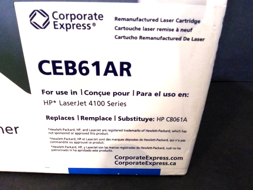Cartucho de tóner Corporate Express CEB61AR para HP Laserjet serie 4100 NUEVO Foto 4 de 4