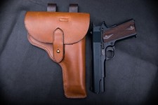 Norvegian type Colt 1911 Leather Holster  Vintage Look  Unique Design  Retro
