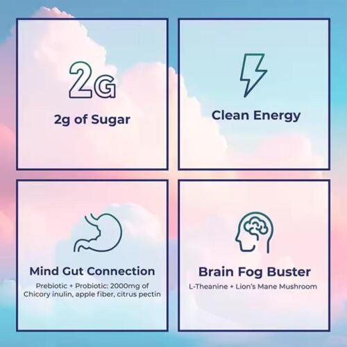 Té instantáneo en polvo de yerba mate - prebióticos y probióticos 3 en 1 súper bebidas 1-5X - Imagen 9 de 12