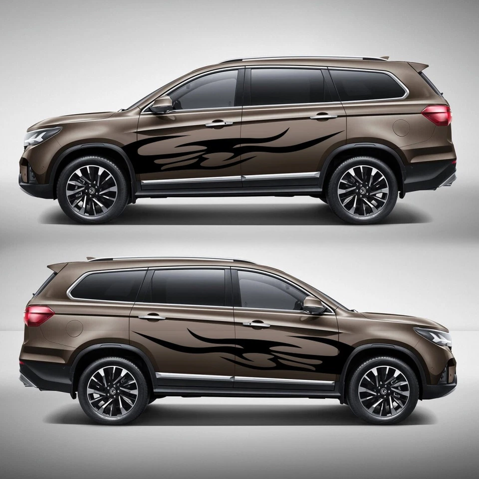 Calcomanías adhesivas de vinilo para automóvil para capó carrocería falda lateral gráficos automóviles envoltura hágalo usted mismo Foto 4 de 4