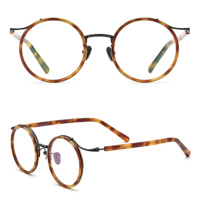 Premium Titanium Metal round Retro Progressive Reading Glasses Readers +1.0~3.0