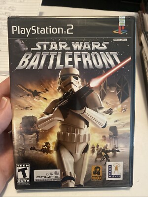 STAR WARS: BATTLEFRONT (PLAYSTATION 2, PS2, 2004) 1ST PRINT BLACK LABEL - SEALED