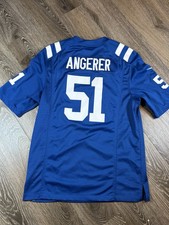 Nike On Field Indianapolis Colts Pat Angerer #51 Jersey Blue Mens Small