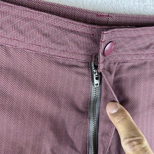 Puma Sports Golf Tech Performance Shorts Men's 36x11 Maroon Herringbone 838130 - Picture 2 of 10