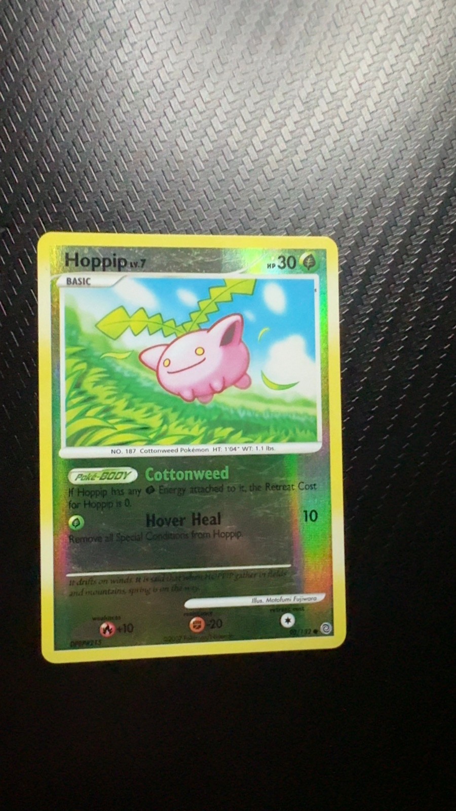 Hoppip 90/132 Common Secret Wonders Pokemon Reverse Holo Moderately Played