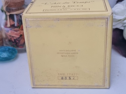 L'Air du Temps by Nina Ricci PURE PARFUM 7,5ml Cristal Lalique , VINTAGE. - Bild 5 von 5