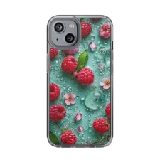 iPhon case 17 16 15 14 13 12 Air pro max mini colorful bright summer raspberry
