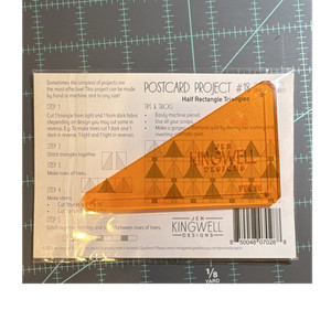 Jen Kingwell Designs Postcard Project #18 Half Rectangle Triangles Quilt Templa…
