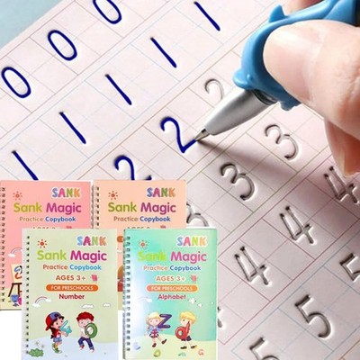 Schreibbuch für die Vorschule - Magic Practice Copybook für Kinder - kostenlos abwischen