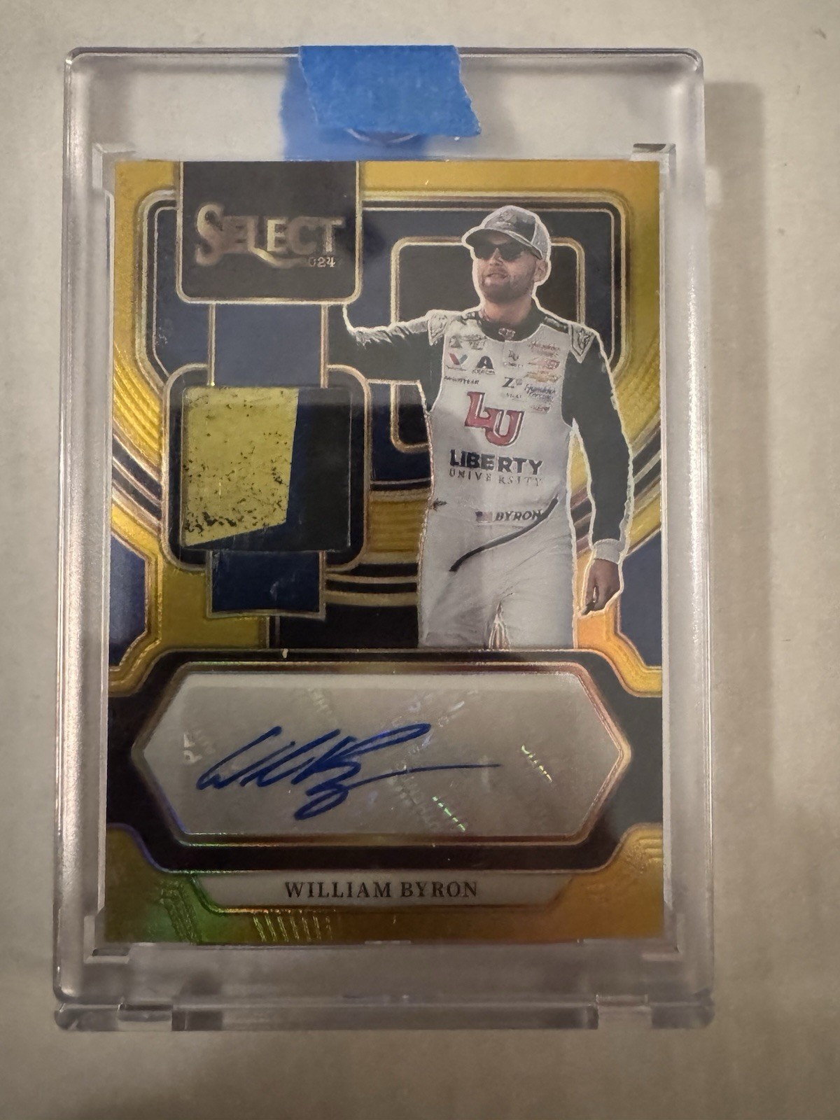2024 Select Racing #AM-WBY William Byron Gold Prizm Race Used Patch Auto /10