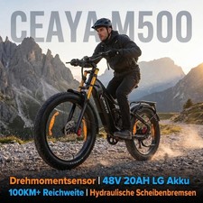 Elektrofahrrad 26 Zoll EBIKE Drehmomentsensor 48V 20AH Trekking E bike …