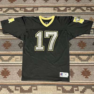 #ad #ad Vintage Saints Jim Everett Jersey Mens 44 Black Champion NFL 90s A1 $27.16