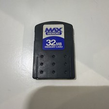 Max Memory 32MB for Sony Playstation 2 PS2 Memory Card Black Tested  Works