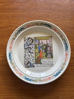 Portmeirion Stoddart Large Serving Platter 32cm 600 Anniversary Peasants Revolt