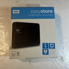 Western Digital Easystore 1 TB,External,5400RPM, (WDBDNK0010BBK-WESN) Hard Drive