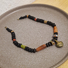 Modeschmuck, Kette aus versch. Naturmateriali...