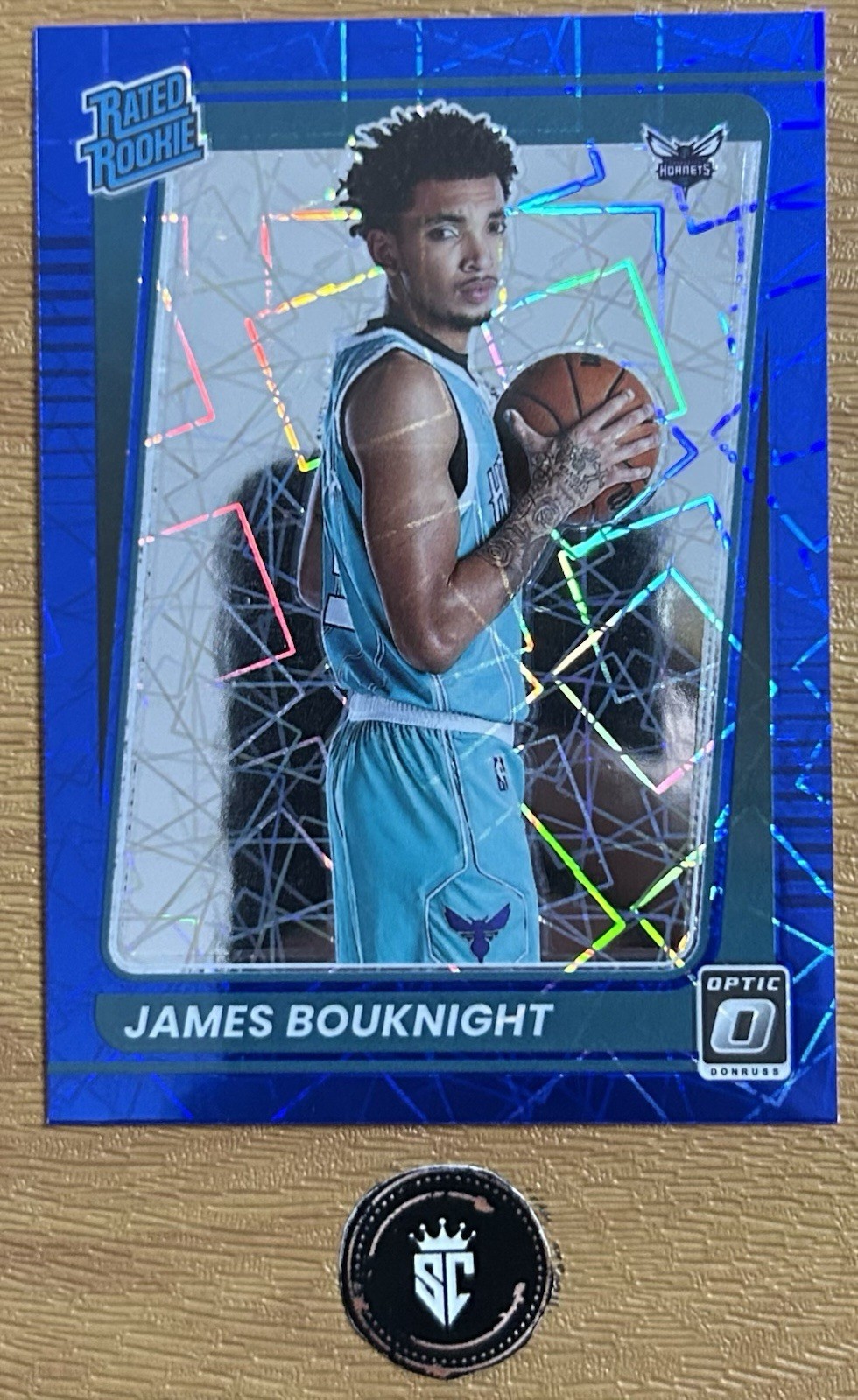 James Bouknight 2021-22 Donruss Optic Blue Velocity Prizm Rated Rookie #151
