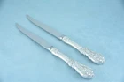 2 Reed & Barton Francis I Sterling 9" Beveled Blade Steak Knife No Monogram