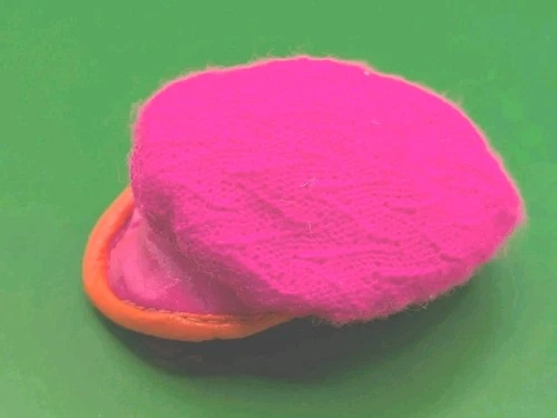 Vintage  Mod Era Barbie Francie Orange & Hot Pink Lightning #1231 HAT Cap 1969