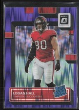 2022 Donruss Optic #299 Logan Hall Purple Shock Tampa Bay Buccaneers (K)