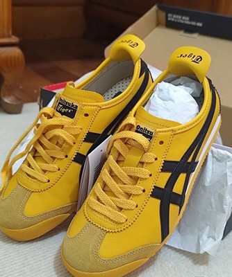 Onitsuka Tiger イエロー ブラック スニーカー Onitsuka Tiger MEXICO 66 1183A201 003 BLACK YELLOW Unisex Size | eBay