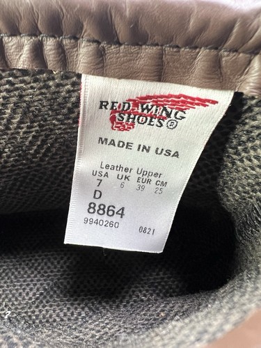 Red Wing 8864 Gore-Tex 6” Botas Puntera Sin usar, Cuero Impermeable Oro Para Hombres 7 D EE. UU. Nuevas - Imagen 11 de 13