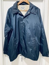 Vintage 90s The Men s Store Sears M Navy Jacket Wind Breaker Cotton Lining