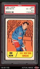 1967 Topps #28 Bob Nevin Rangers-Hockey PSA 6.5 - EX/MT+