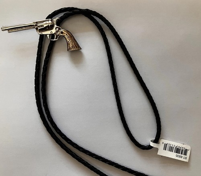 #ad #ad Western Express Inc. Six Gun Bolo Tie B T8935 New with Tag. Silver amp; Gold Tone $29.25