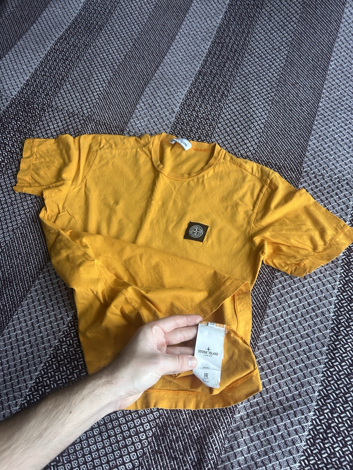 Stone Island Junior Patch Logo Basic T-shirt Men’… - image 11